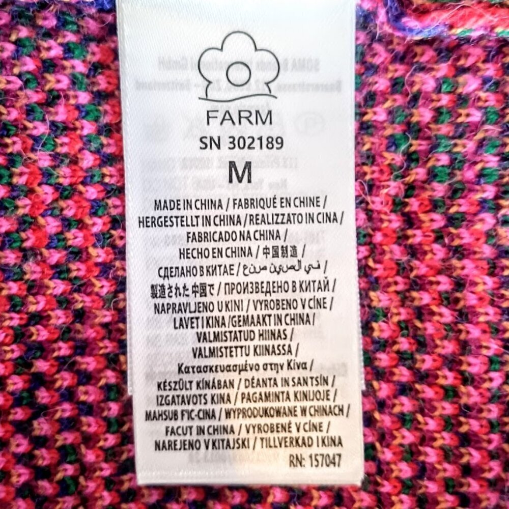 FARM Rio Mixed Leopard Pop Sweater Dress Multi NWT - Picture 10 of 12